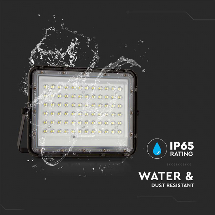 REFLECTOR CU INCARCARE SOLARA 15W 1200LM 6400K - NEGRU [3]