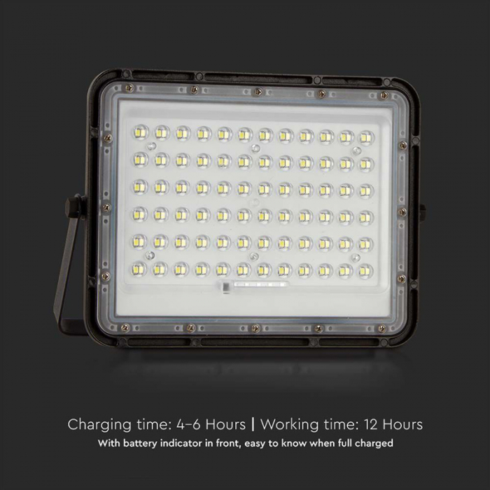 REFLECTOR CU INCARCARE SOLARA 15W 1200LM 6400K - NEGRU [4]
