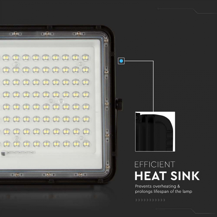 REFLECTOR CU INCARCARE SOLARA 20W 1800LM 4000K - NEGRU [14]