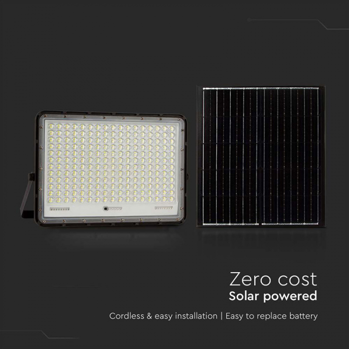 REFLECTOR CU INCARCARE SOLARA 30W 2300LM 6400K - NEGRU [15]