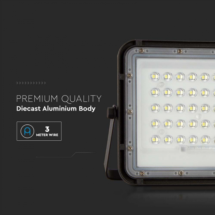 REFLECTOR CU INCARCARE SOLARA 6W 400LM 4000K - NEGRU [11]