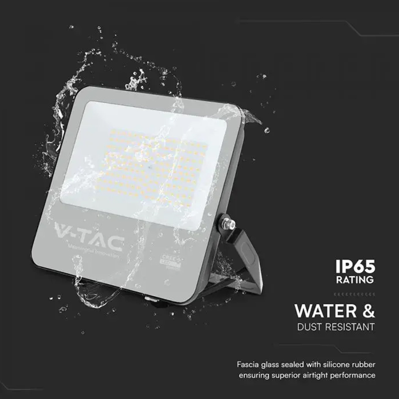 REFLECTOR LED 100W 135LM/W 4000K IP65 CABLU 1M CIP CREE - NEGRU/GRI [6]