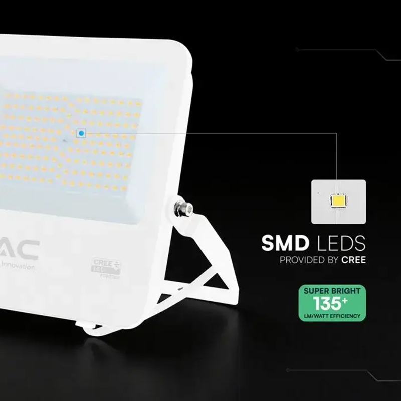 REFLECTOR LED 100W 135LM/W 6500K IP65 CABLU 1M CIP CREE - ALB [6]