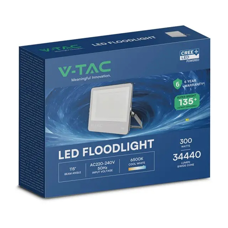 REFLECTOR LED 200W 135LM/W 6500K IP65 CABLU CIP CREE - NEGRU/GRI [4]