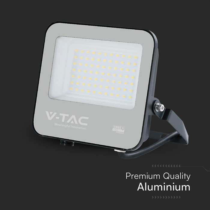 REFLECTOR LED 50W 135LM/W 6500K IP65 CABLU 1M CIP CREE - NEGRU/GRI [10]