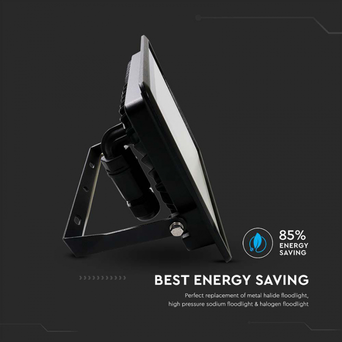Reflector LED 50W, 6400K, alb rece, cip Samsung, V-TAC, SKU-20315 [13]