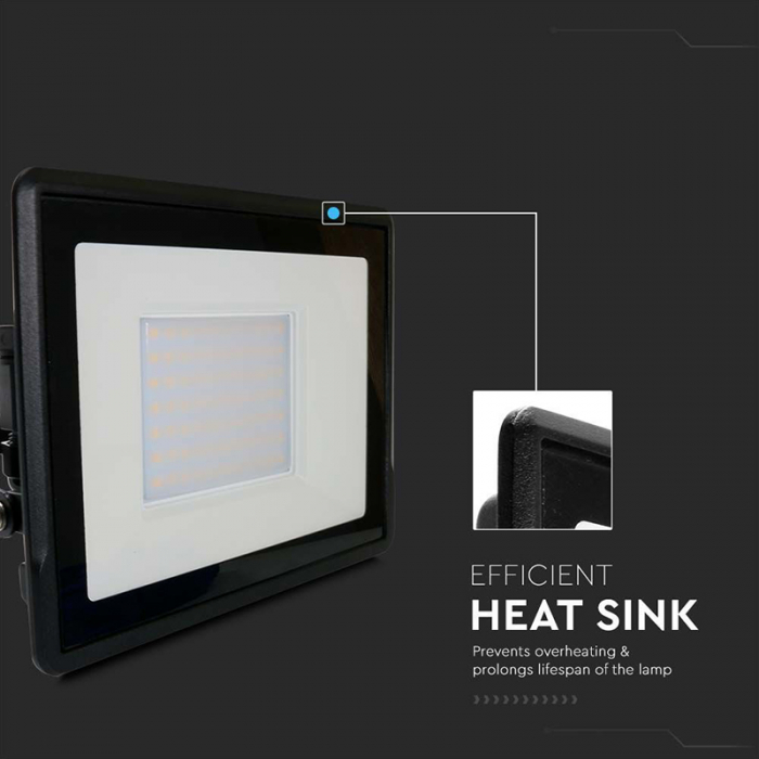 Reflector LED 50W, 6400K, alb rece, cip Samsung, V-TAC, SKU-20315 [15]