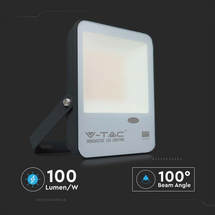 REFLECTOR LED 50W CU SENZOR CREPUSCULAR 6400K ALB RECE [4]
