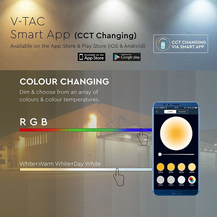 REFLECTOR LED SMART RGB + ALB 20W IP65 - ALB [4]