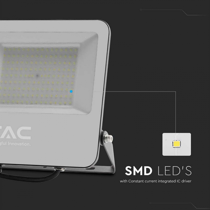 REFLECTOR LED SMD 100W 185LM/W 6500K IP65 CIP SAMSUNG - NEGRU/GRI - V-TAC  SKU-9895 [6]