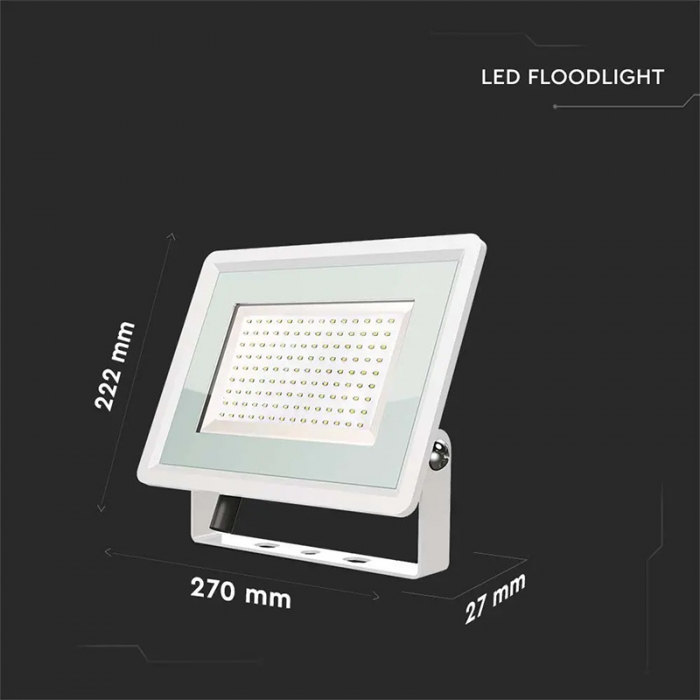 REFLECTOR LED SMD 100W 3000K IP65 - ALB [5]