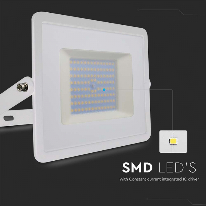 ReflReflector LED SMD, 100W, 4000K, IP65, alb, V-TAC, SKU-215968 [6]