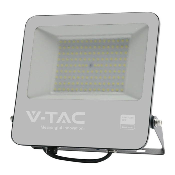 REFLECTOR LED SMD 100W 4000K IP65 CABLU 1M CIP SAMSUNG - NEGRU/GRI [1]