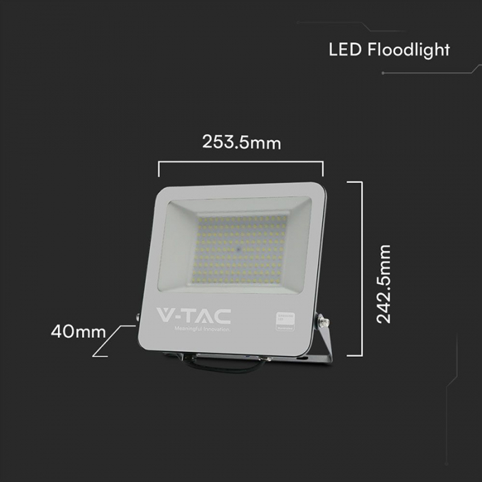 REFLECTOR LED SMD 100W 4000K IP65 CABLU 1M CIP SAMSUNG - NEGRU/GRI [7]