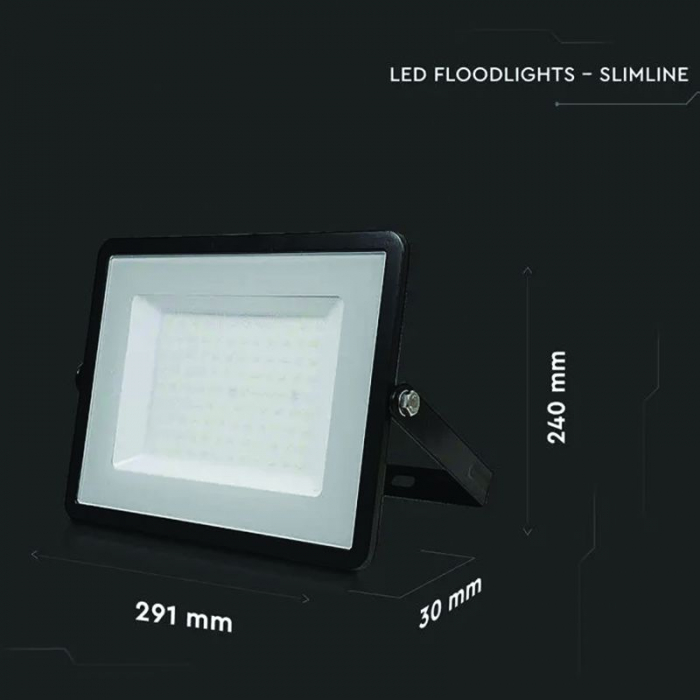 REFLECTOR LED SMD 100W 4000K IP65, CIP SAMSUNG - NEGRU [10]