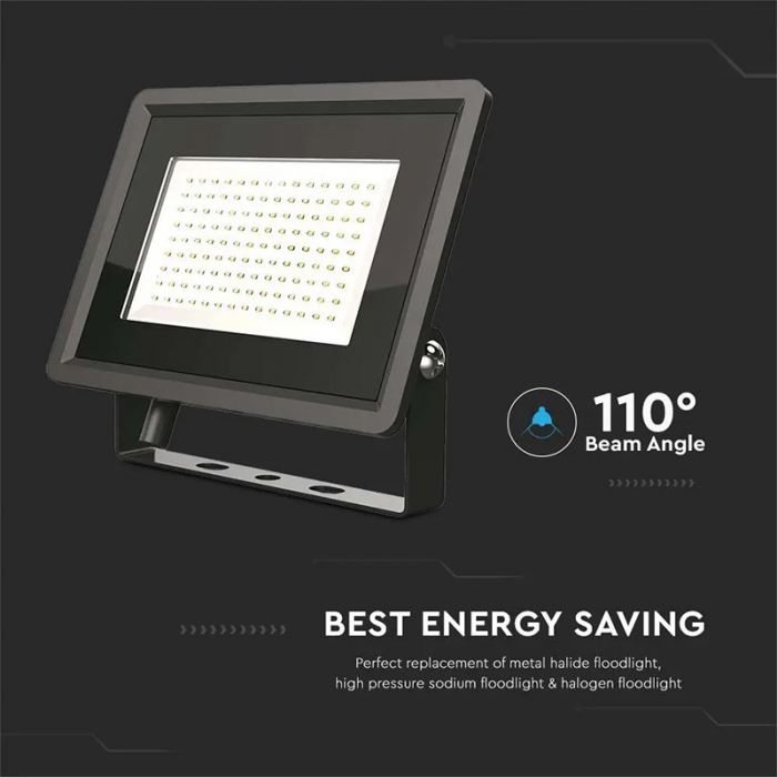 REFLECTOR LED SMD 100W 4000K IP65 - NEGRU [8]