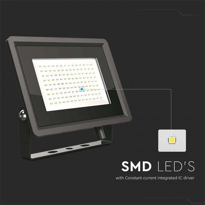 REFLECTOR LED SMD 100W 4000K IP65 - NEGRU [6]