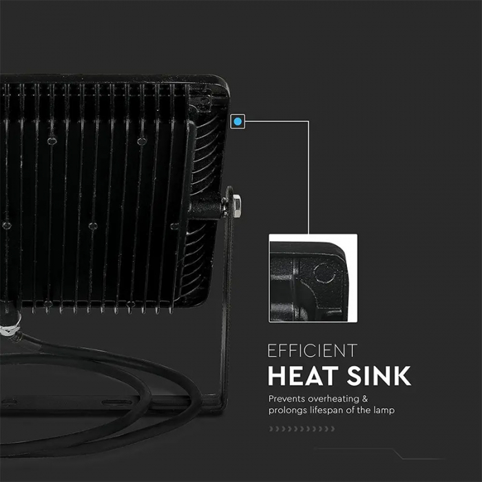REFLECTOR LED SMD 100W 6400K IP65 CIP SAMSUNG - NEGRU [14]