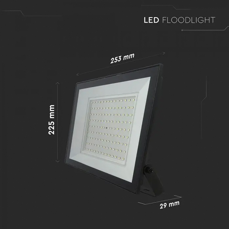 REFLECTOR LED SMD 100W 6400K IP65 - NEGRU [4]