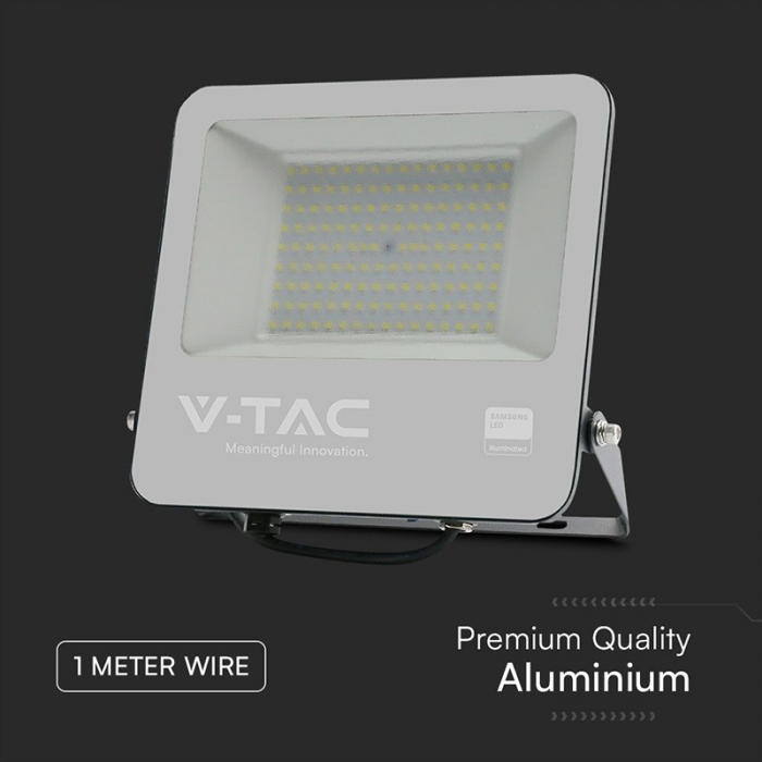 Reflector LED SMD 100W, 6500K, IP65, Cip Samsung, Negru/Gri V-TAC 23441 [12]