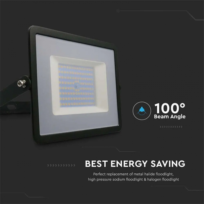 REFLECTOR LED SMD 100W 6500K IP65 - NEGRU [8]