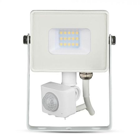 REFLECTOR LED SMD 10W 3000K IP65 CU SENZOR MISCARE - ALB [1]