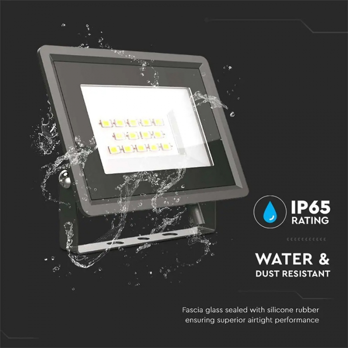 REFLECTOR LED SMD 10W 3000K IP65 - NEGRU [9]