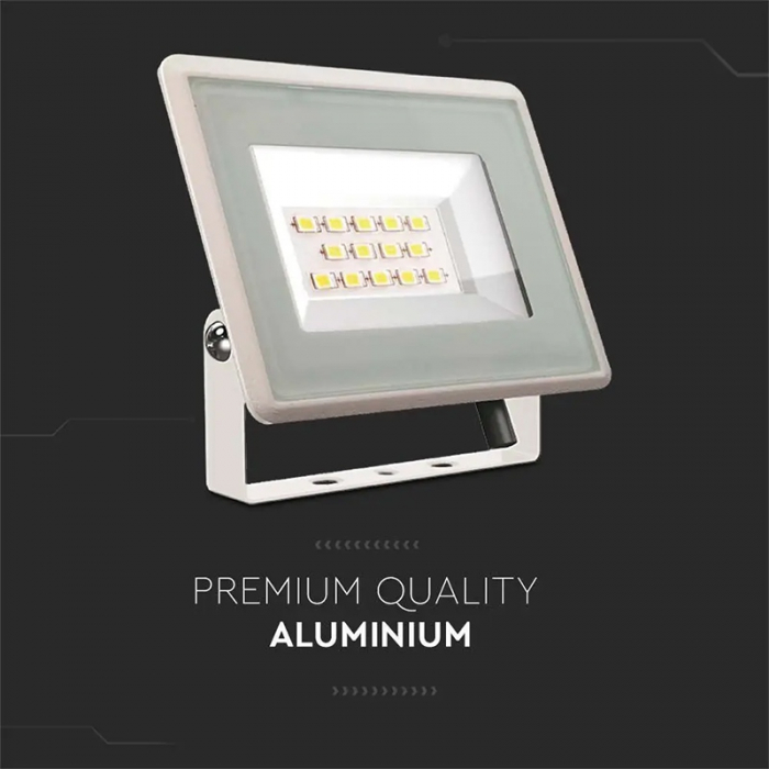 REFLECTOR LED SMD 10W 4000K IP65 - ALB [10]