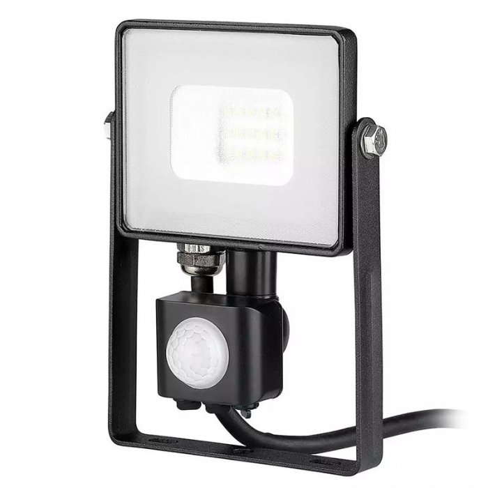 REFLECTOR LED SMD 10W 4000K IP65 CU SENZOR MISCARE - NEGRU [2]