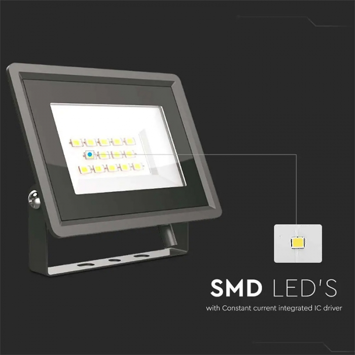 REFLECTOR LED SMD 10W 4000K IP65 - NEGRU [6]