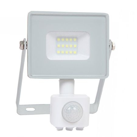 REFLECTOR LED SMD 10W 6400K IP65 CU SENZOR MISCARE - ALB [1]