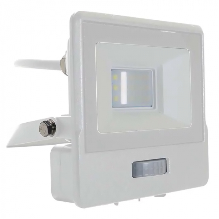 REFLECTOR LED SMD 10W 6400K IP65 CU SENZOR MISCARE - ALB [2]