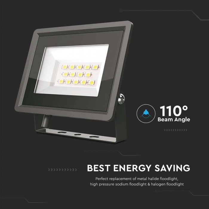 REFLECTOR LED SMD 10W 6400K IP65 - NEGRU [9]