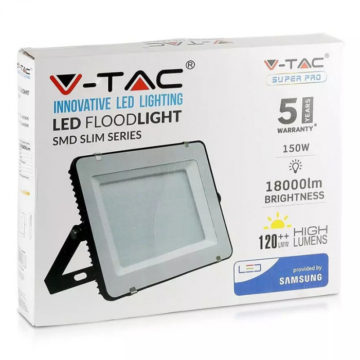 REFLECTOR LED SMD 150W 120LM/W 6400K IP65, CIP SAMSUNG - NEGRU [7]