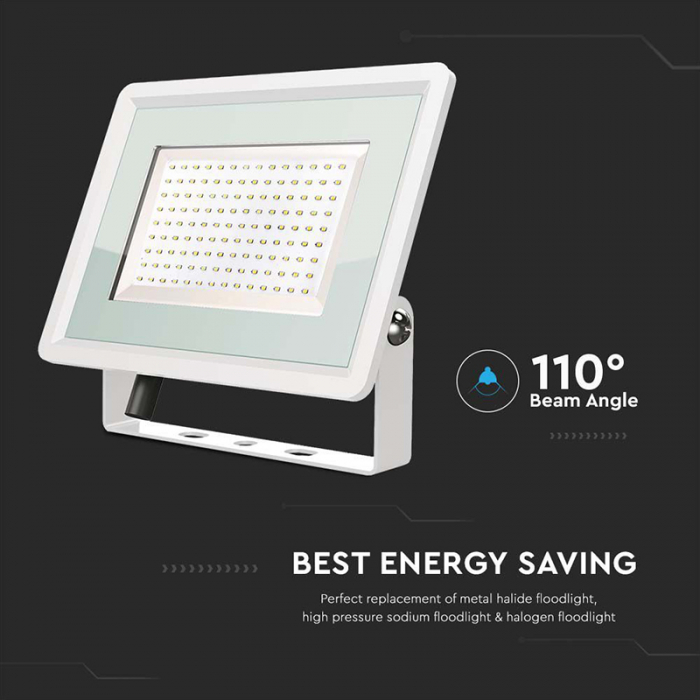 REFLECTOR LED SMD 200W 4000K IP65 - ALB [8]