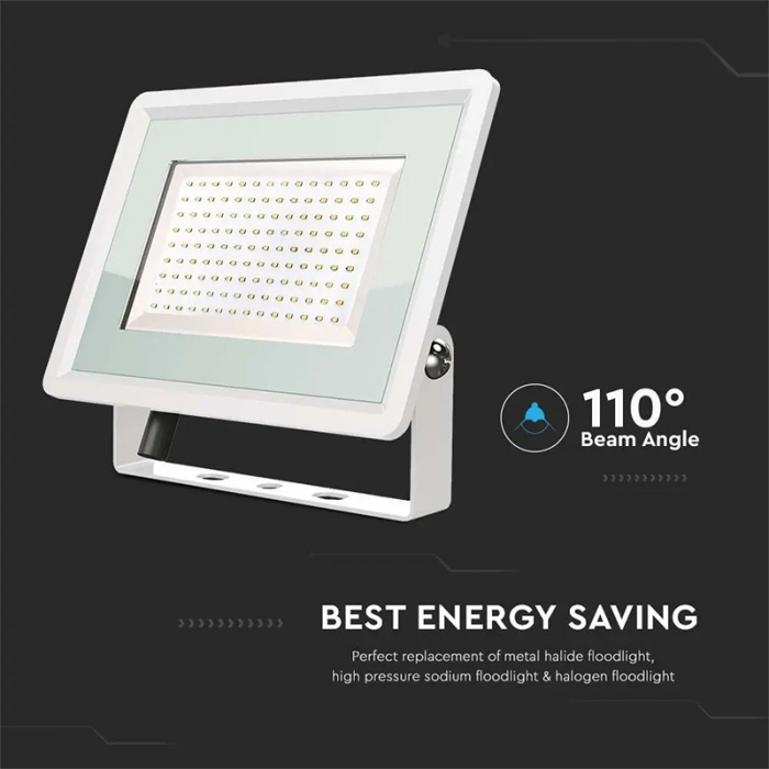 REFLECTOR LED SMD 200W 6400K IP65 - ALB [8]