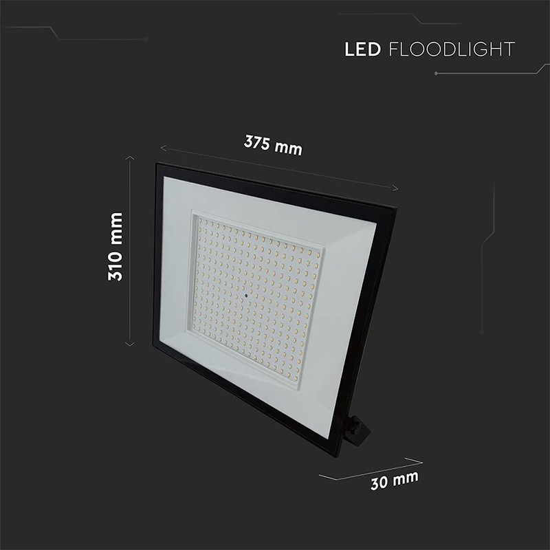 REFLECTOR LED SMD 200W 6400K IP65 - NEGRU [3]