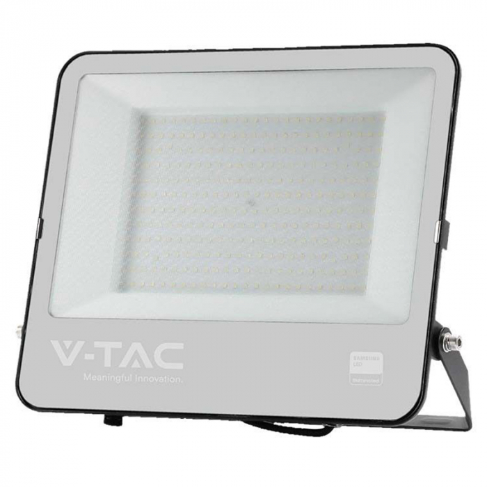Reflector LED SMD, 200W, 6500K, IP65, cablu 1m, cip Samsung, negru, V-TAC, SKU-23444 [2]
