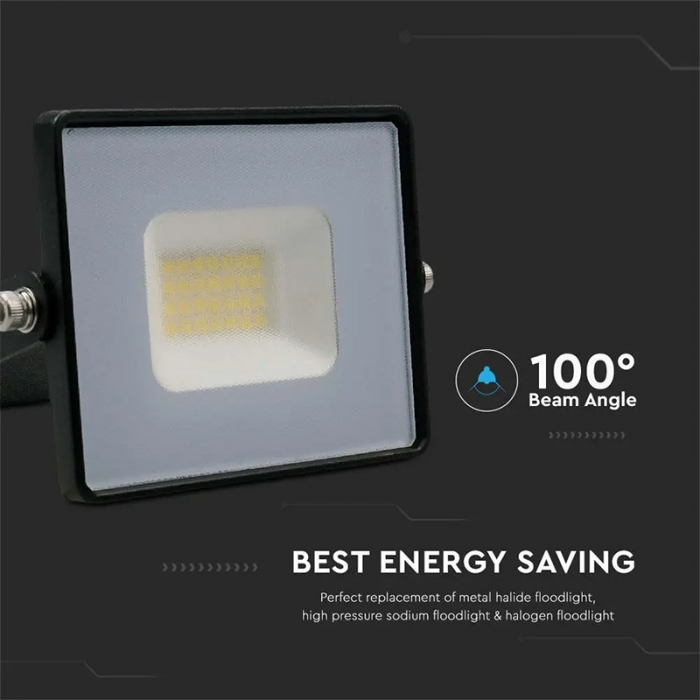 REFLECTOR LED SMD 20W 3000K IP65 - NEGRU [9]