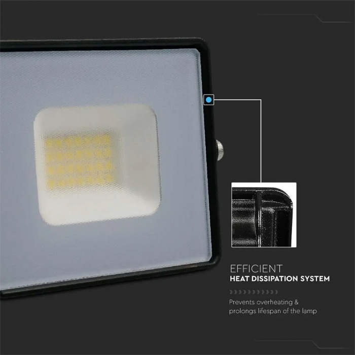 REFLECTOR LED SMD 20W 3000K IP65 - NEGRU [8]
