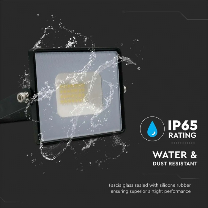 REFLECTOR LED SMD 20W 3000K IP65 - NEGRU [10]