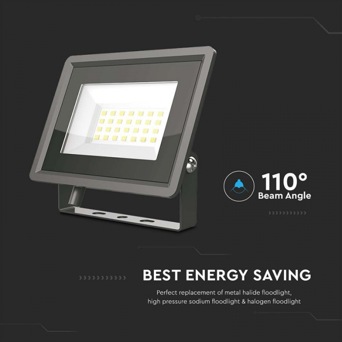 REFLECTOR LED SMD 20W 4000K IP65 - NEGRU [9]