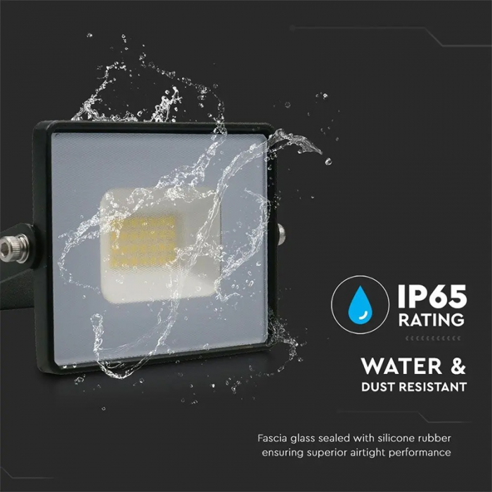 REFLECTOR LED SMD 20W 4000K IP65 - NEGRU [10]