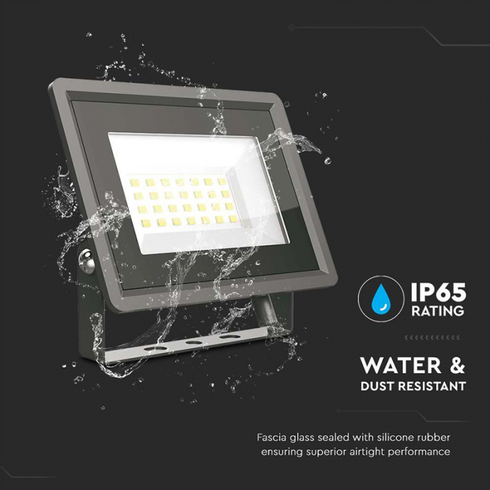 REFLECTOR LED SMD 20W 4000K IP65 - NEGRU [10]