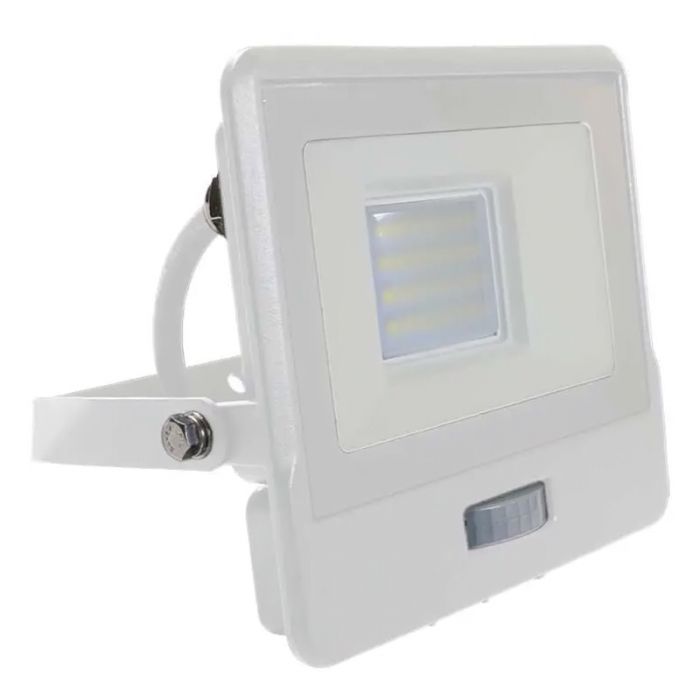 REFLECTOR LED SMD 20W 6400K IP65 CU SENZOR MISCARE - ALB [2]
