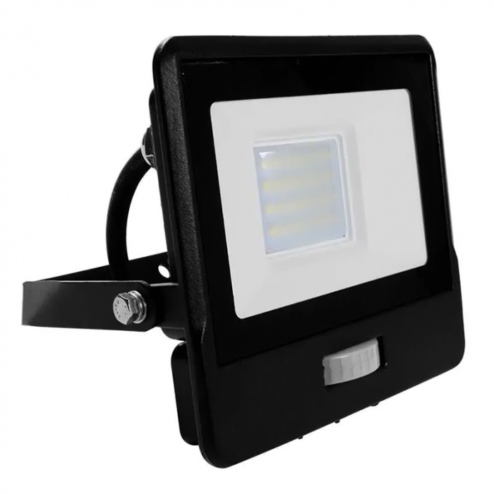 REFLECTOR LED SMD 20W 6400K IP65 CU SENZOR MISCARE - NEGRU [2]