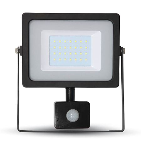REFLECTOR LED SMD 20W 6400K IP65 CU SENZOR MISCARE NEGRU [1]