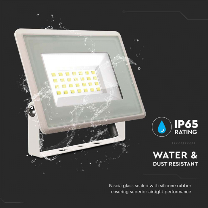 REFLECTOR LED SMD 20W 6500K IP65 - ALB [9]