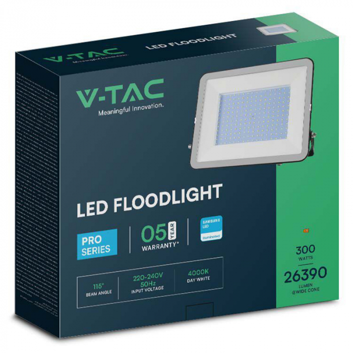 REFLECTOR LED SMD 300W 6500K IP65 CIP SAMSUNG - NEGRU [4]