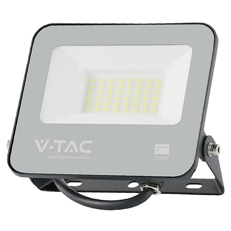 Reflector LED SMD, 30W, 185LM/W, 6500K, IP65, cip Samsung, negru/gri, V-TAC, SKU-9891 [1]